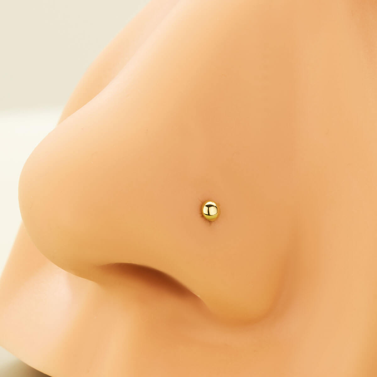 solid gold nose stud 