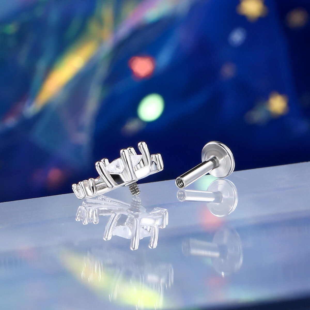 internally threaded unique cartilage earrings