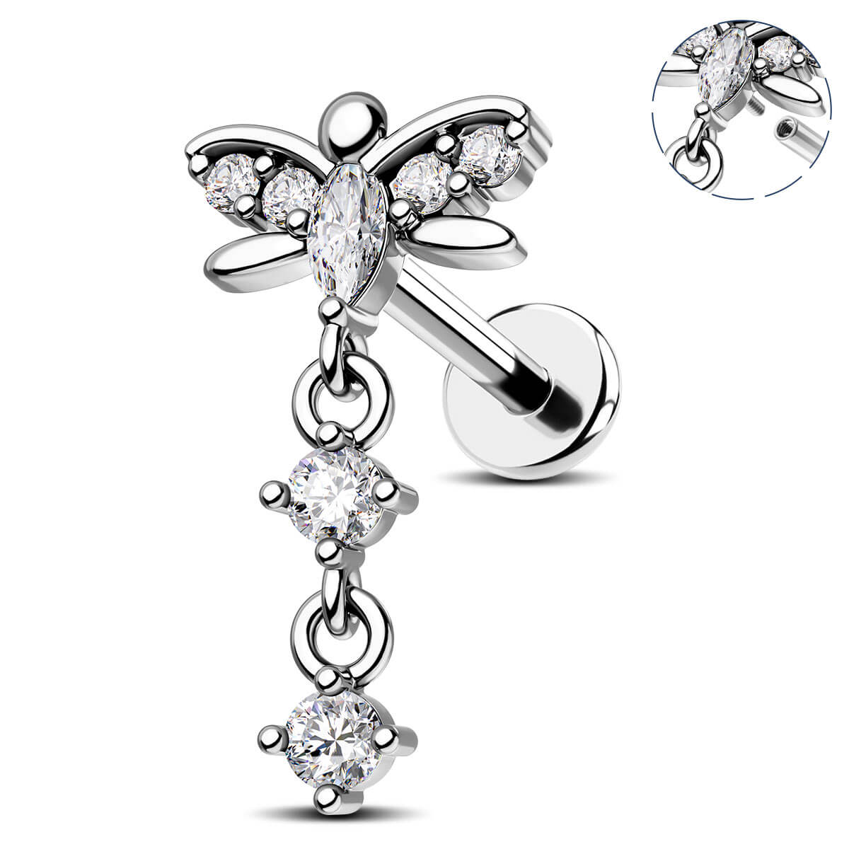 dragonfly cartilage earring