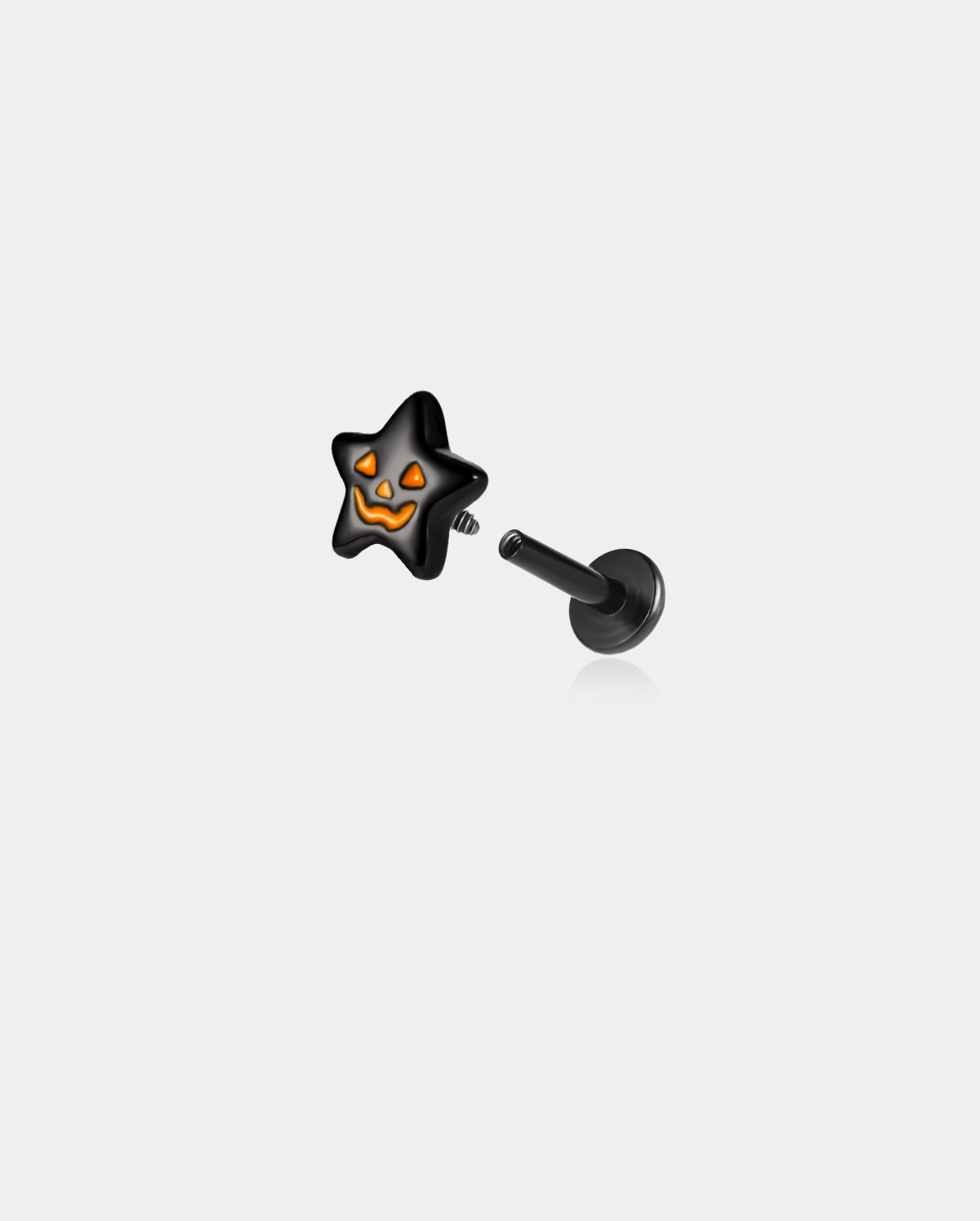 3PCS Star Moon Pumpkin Internally Threaded Helix Stud
