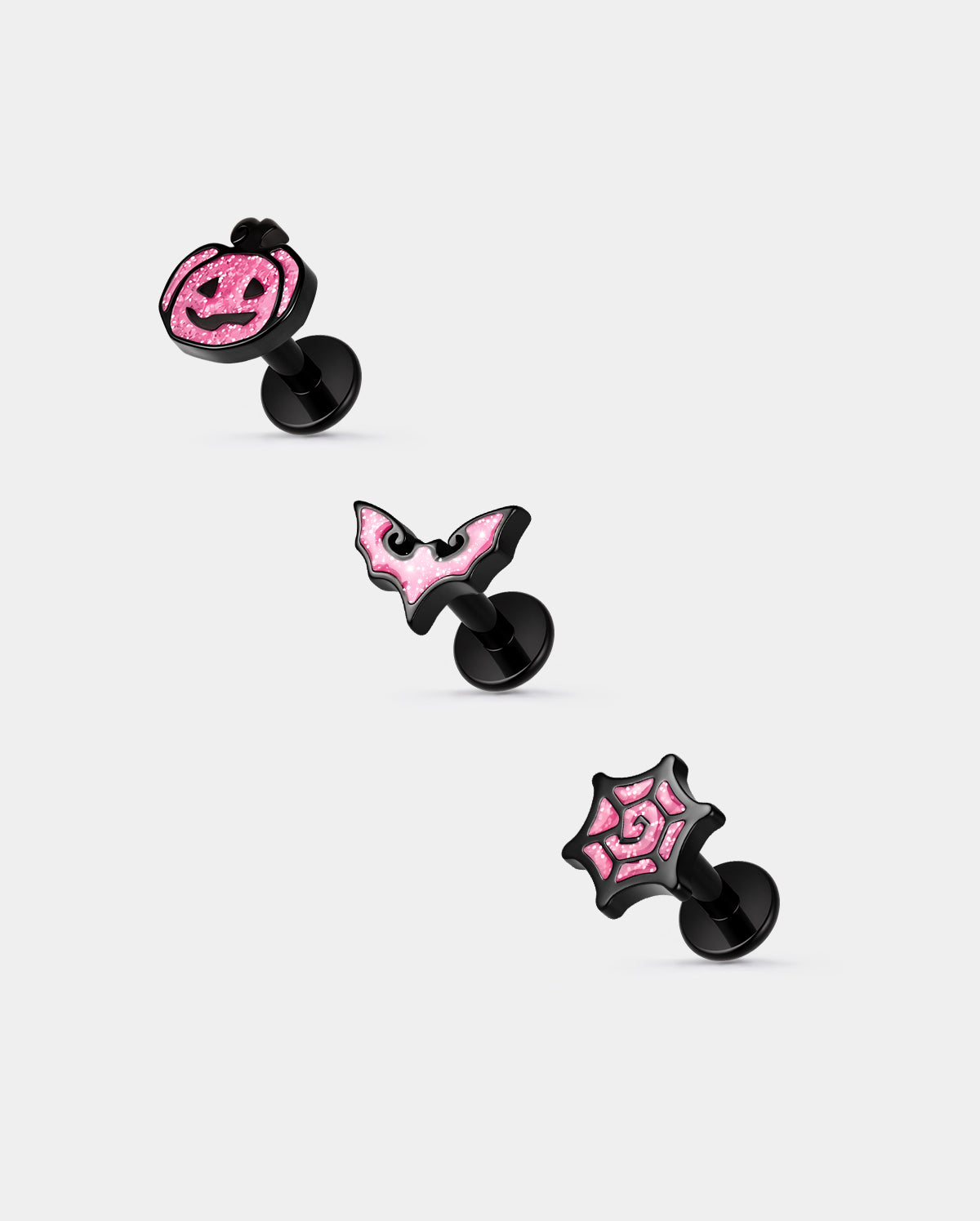 pumkin halloween helix stud set