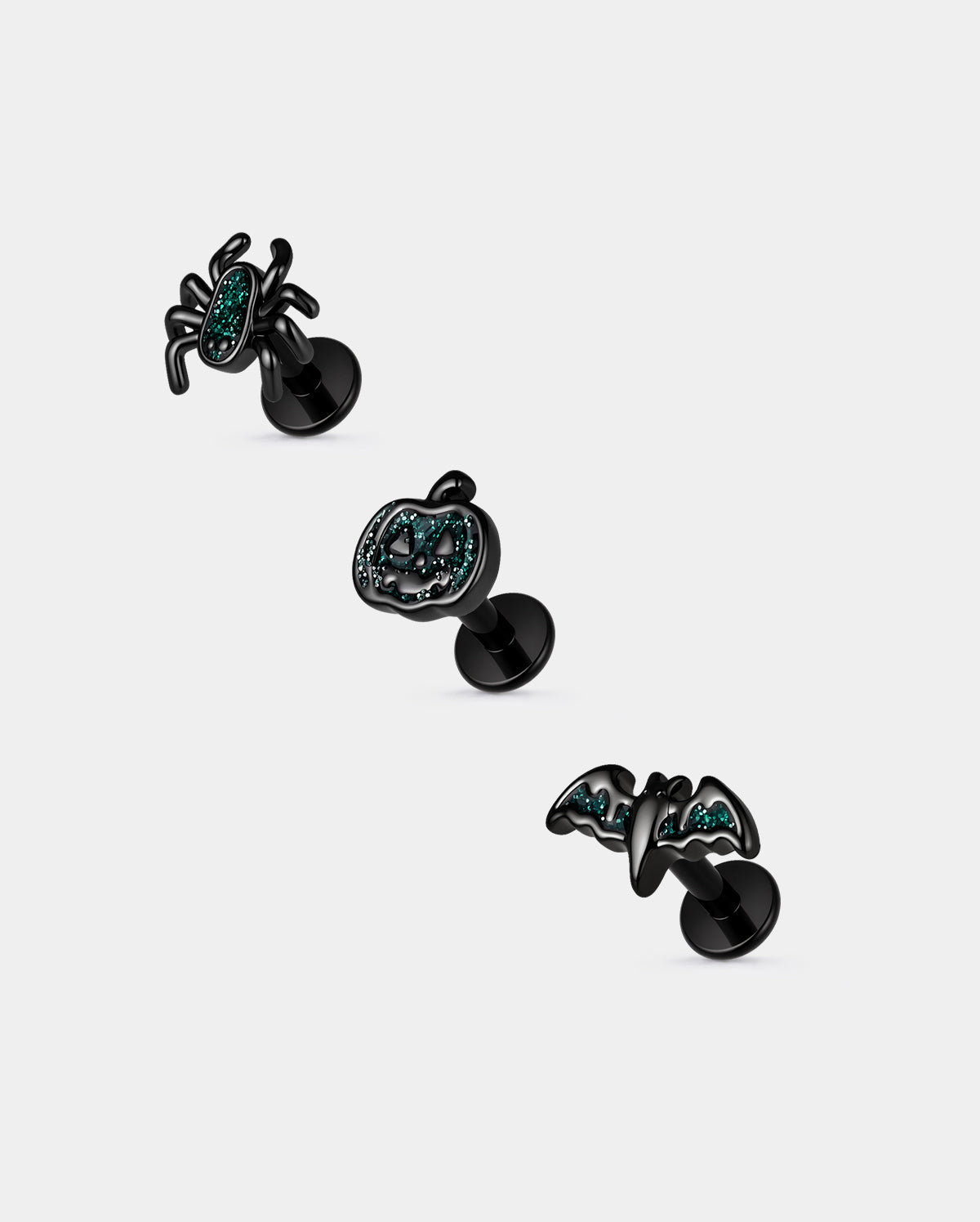 oufer spider pumpkin bat cartilage helix piercing