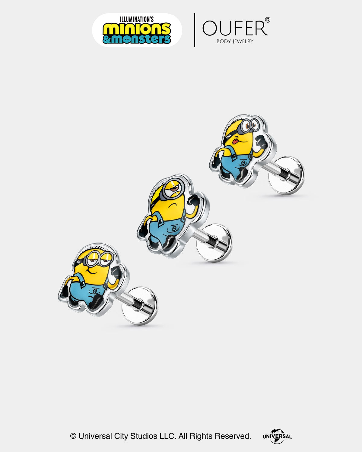flat back minions stud 