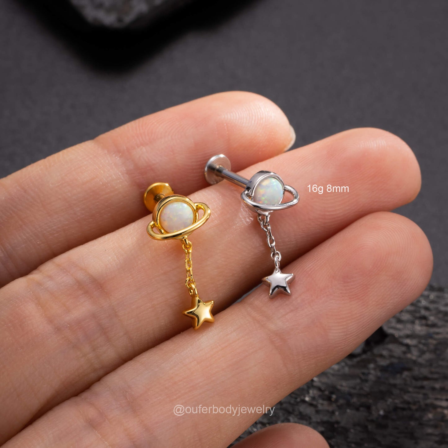 oufer dangle cartilage earrings