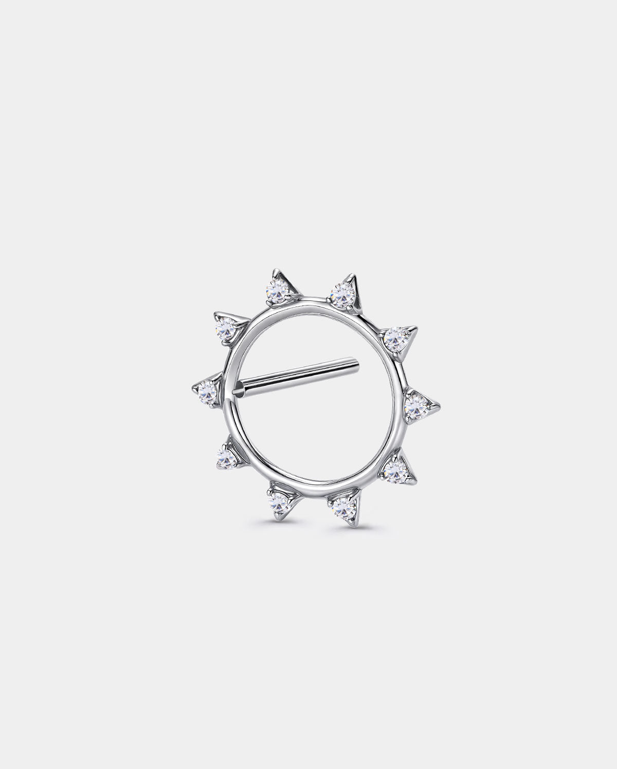 spike sun clicker nipple ring