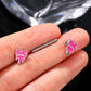 4PCS Set 14G Flirting Words Nipple Piercing Jewelry