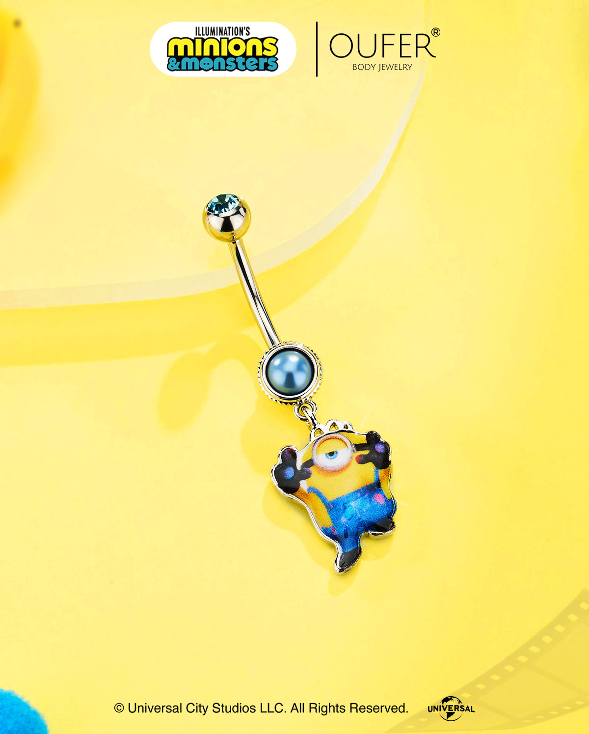 MINIONS × OUFER James Camera-Inspired Belly Ring