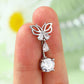 14g butterfly belly ring