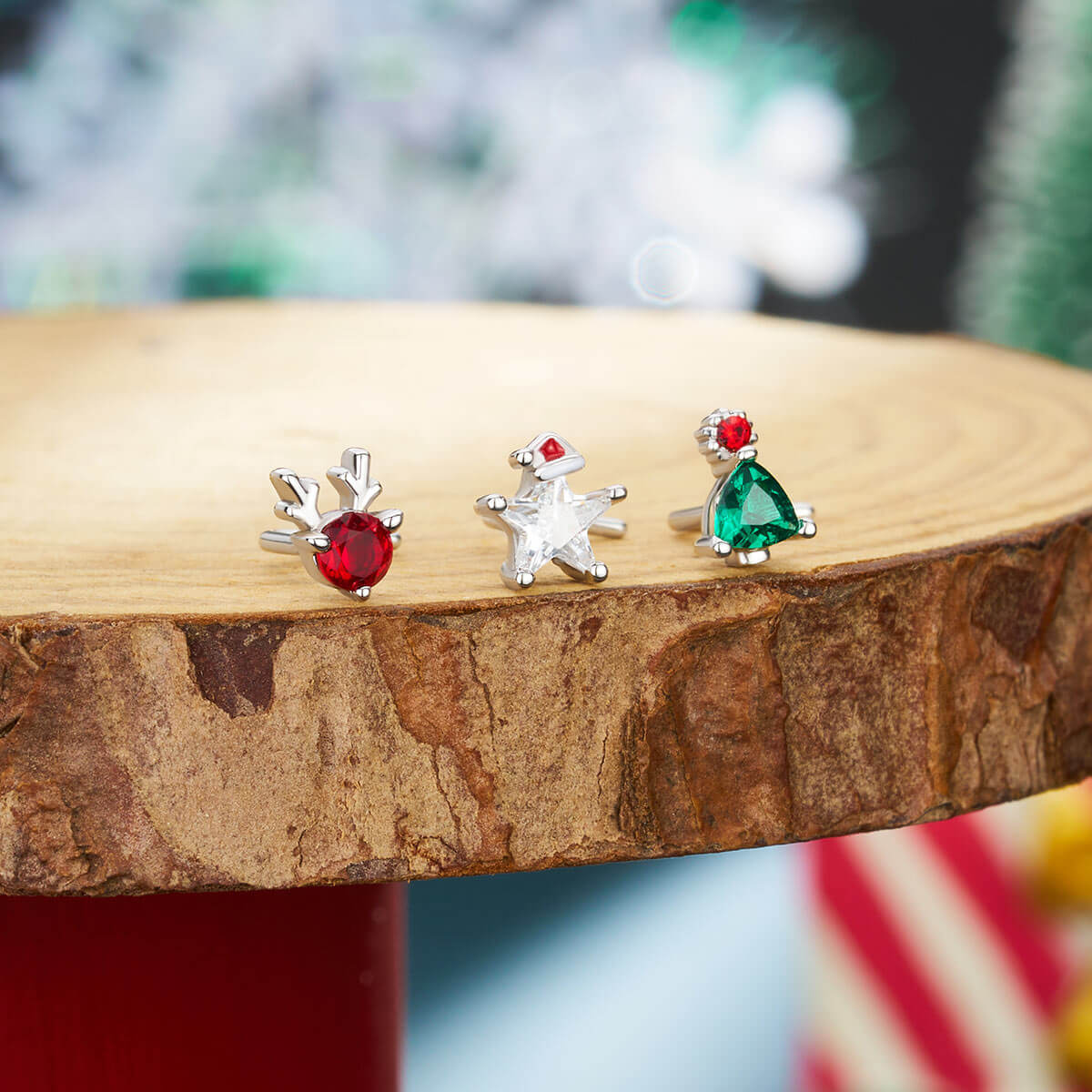 oufer christmas nose stud