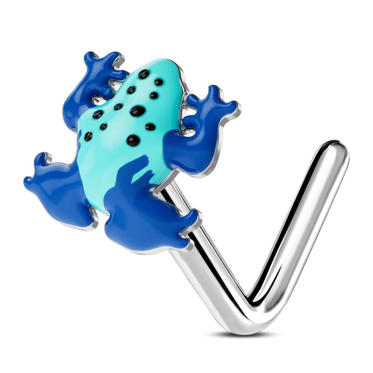 blue frog nose ring