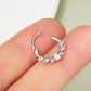 hinged subtle septum piercing ring