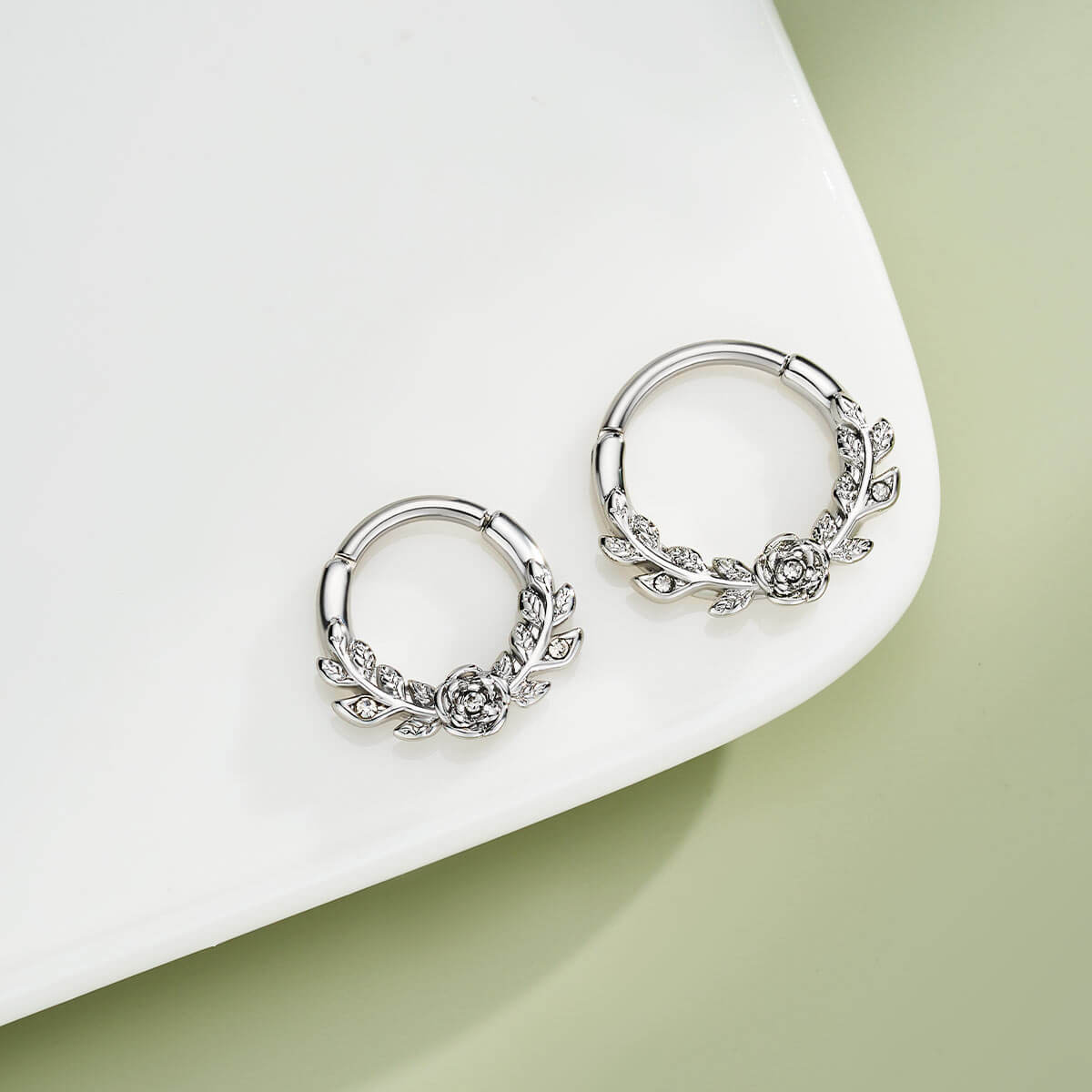 Dainty Rose Style Daith Septum Ring