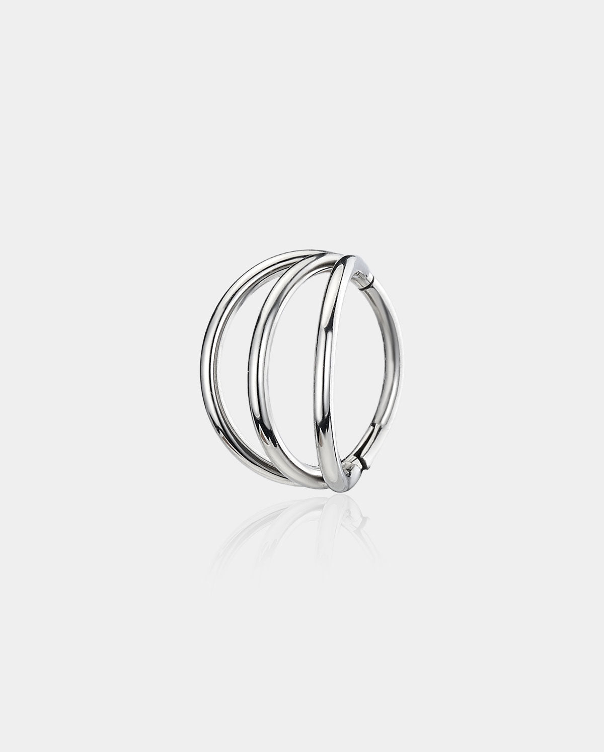oufer triple row nose ring 
