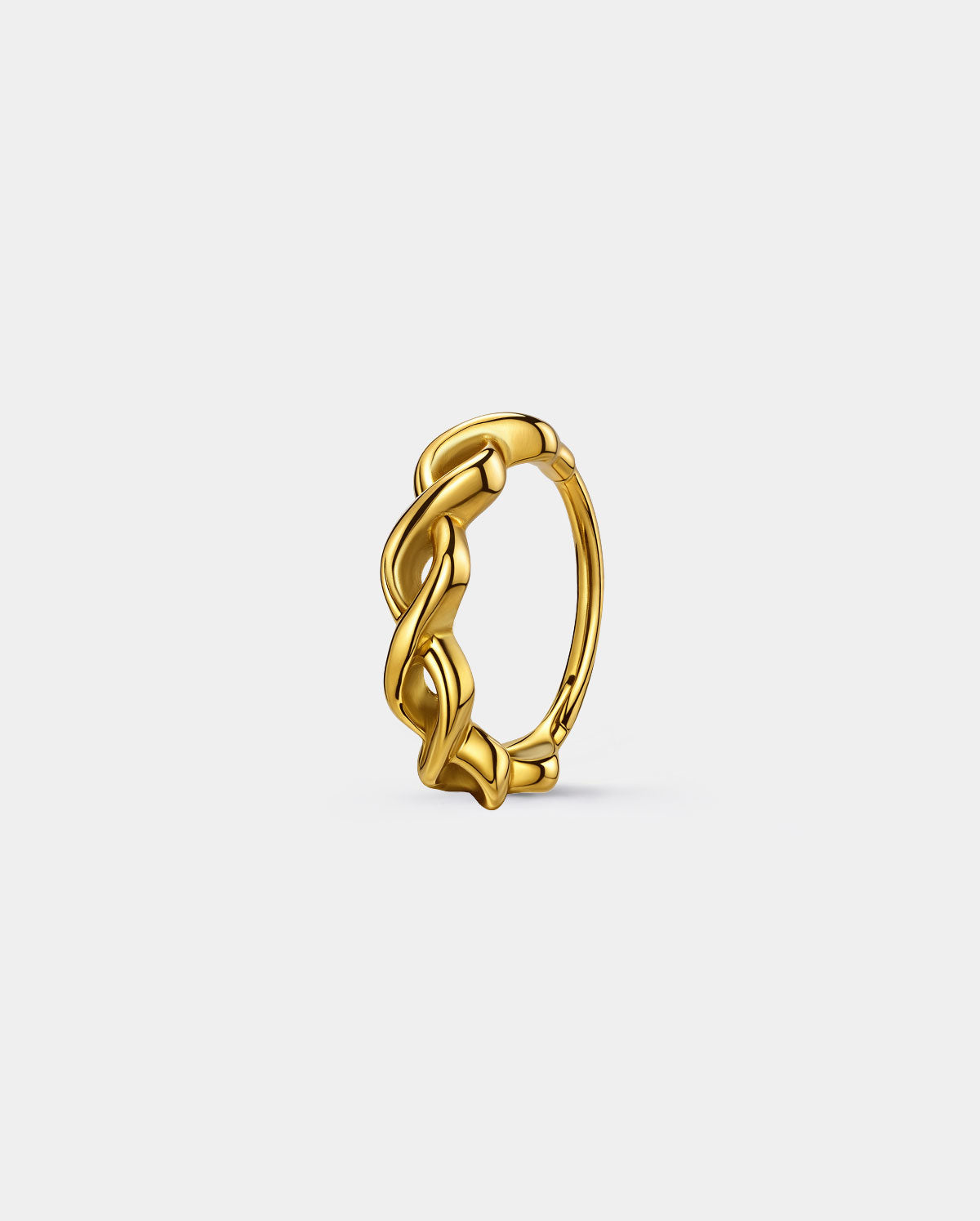Twisted Rope Nose Hoop Ring 
