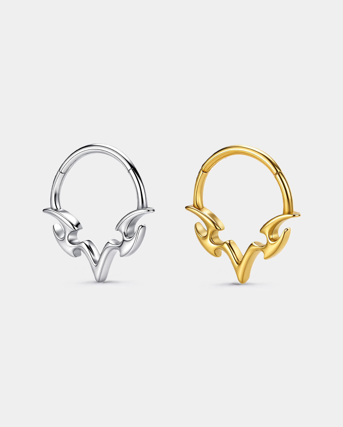 V-Spear Tribal Septum Ring 