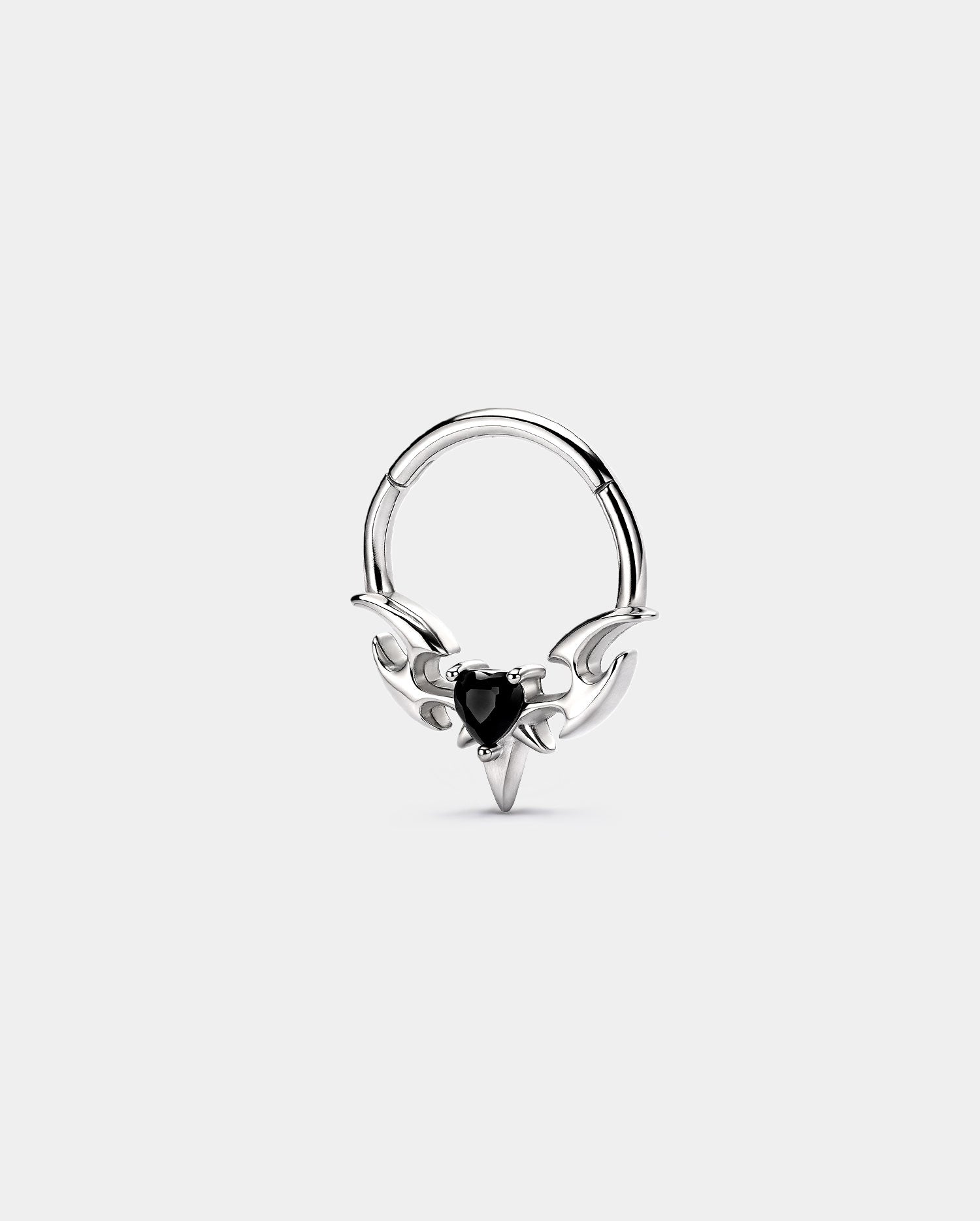 V-Spear Heart CZ Segment Septum Ring