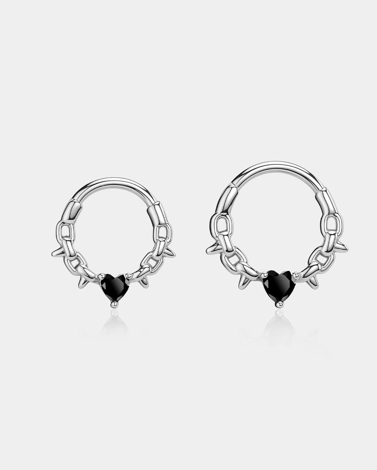 oufer chain spike septum ring 