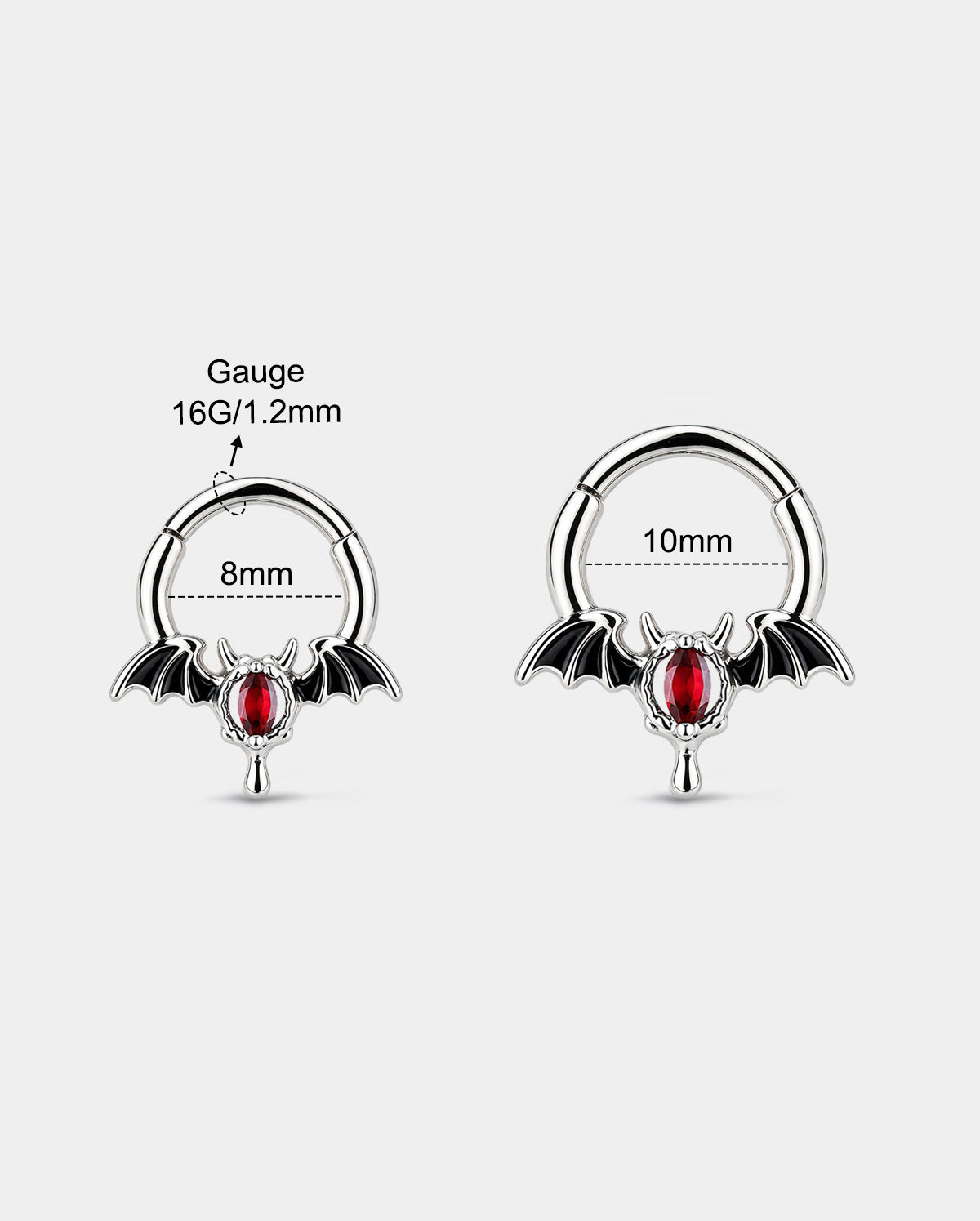 Bat Wing Devil Eye Segment Septum Ring