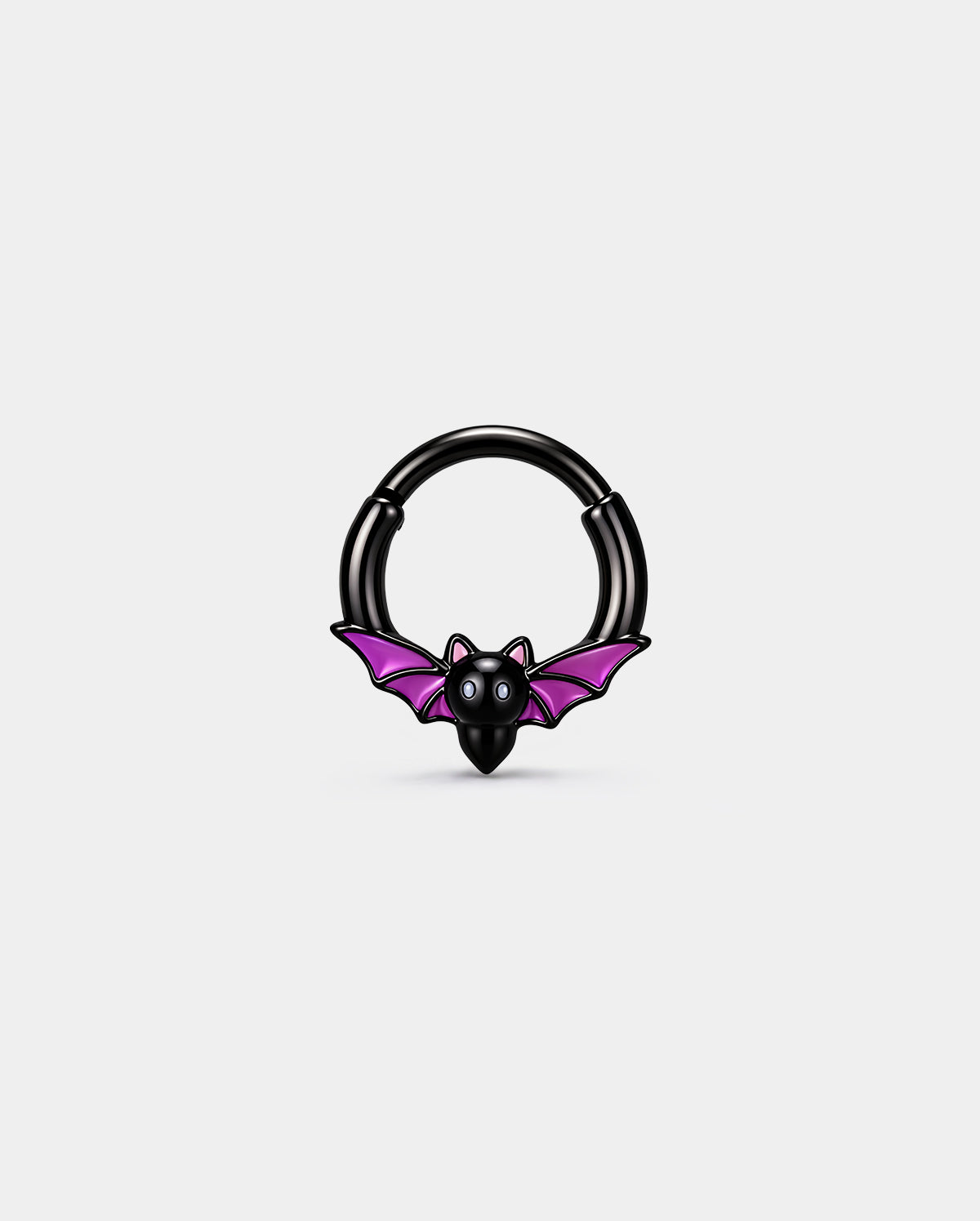 Purple Bat Halloween Septum Ring