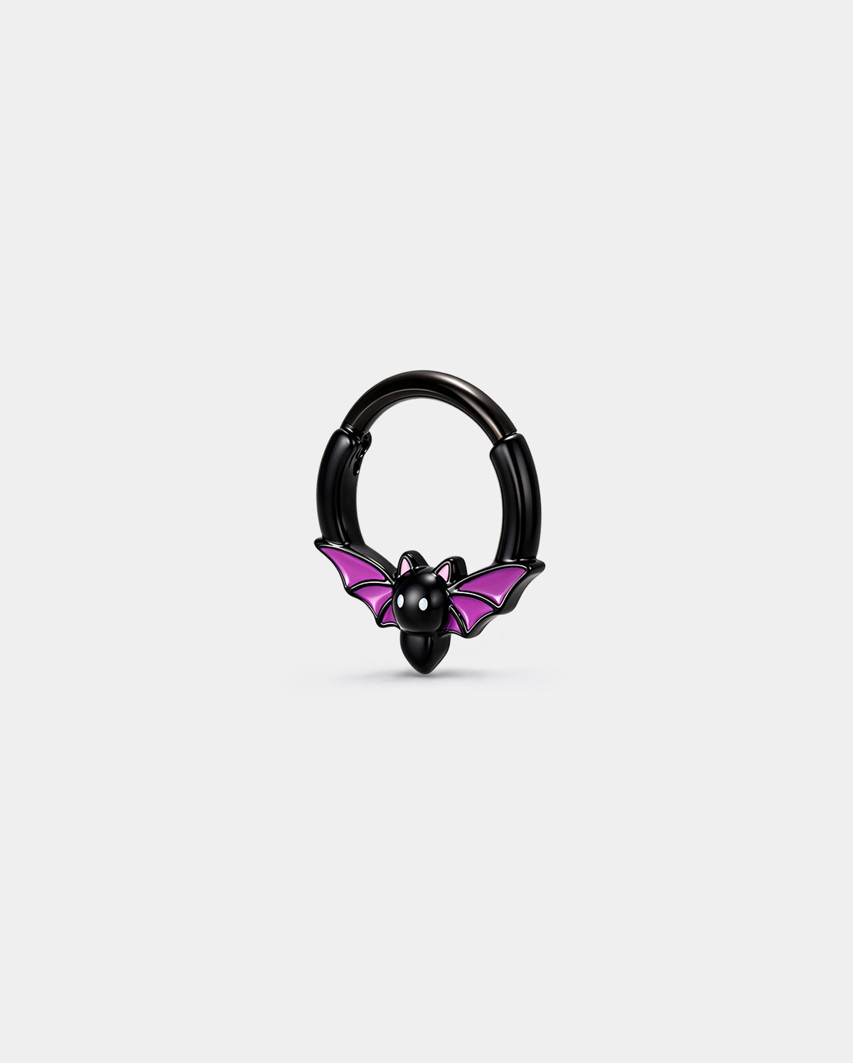 Purple Bat Halloween Segment Septum Ring