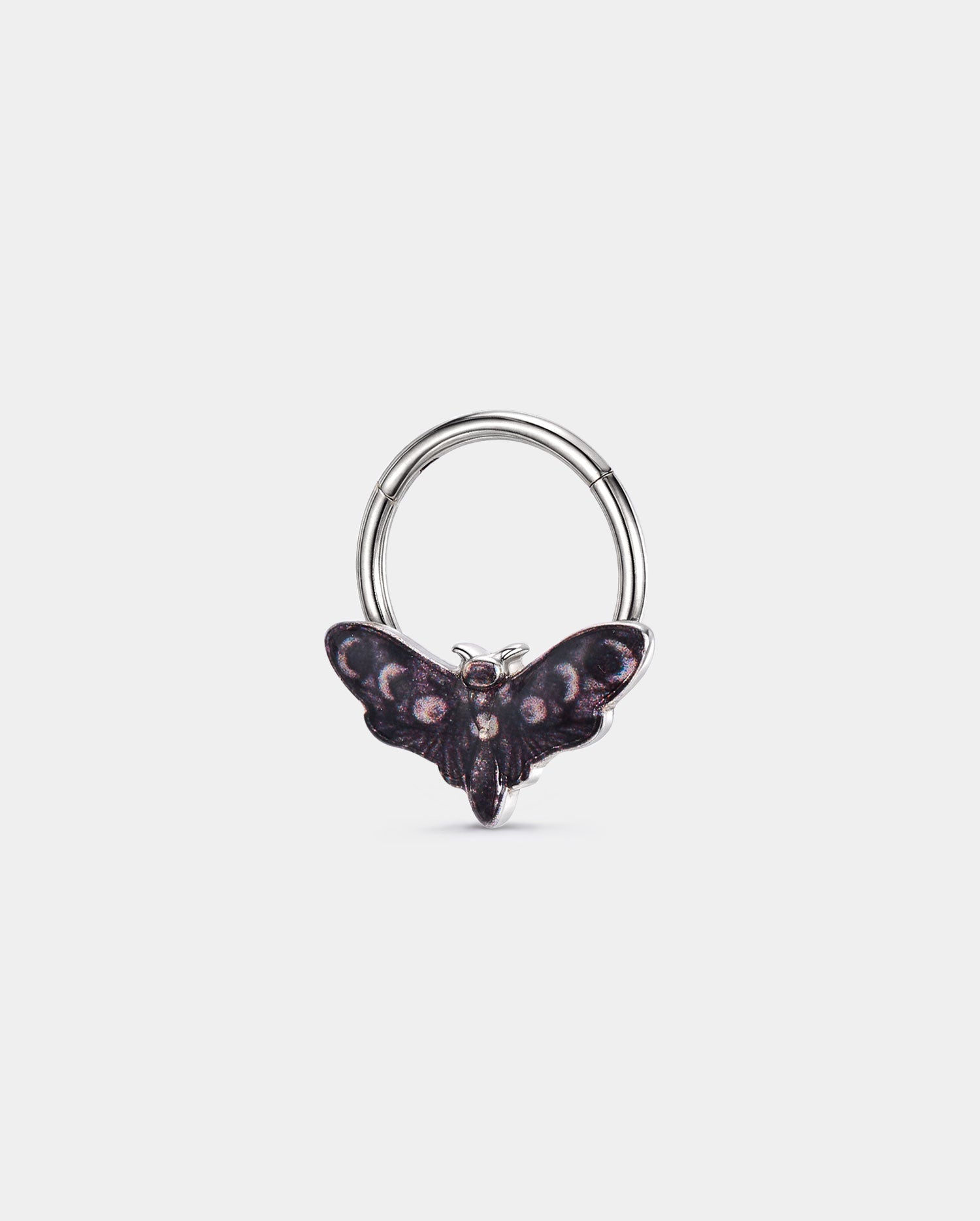 Moon Phase Moth Segment Septum Ring