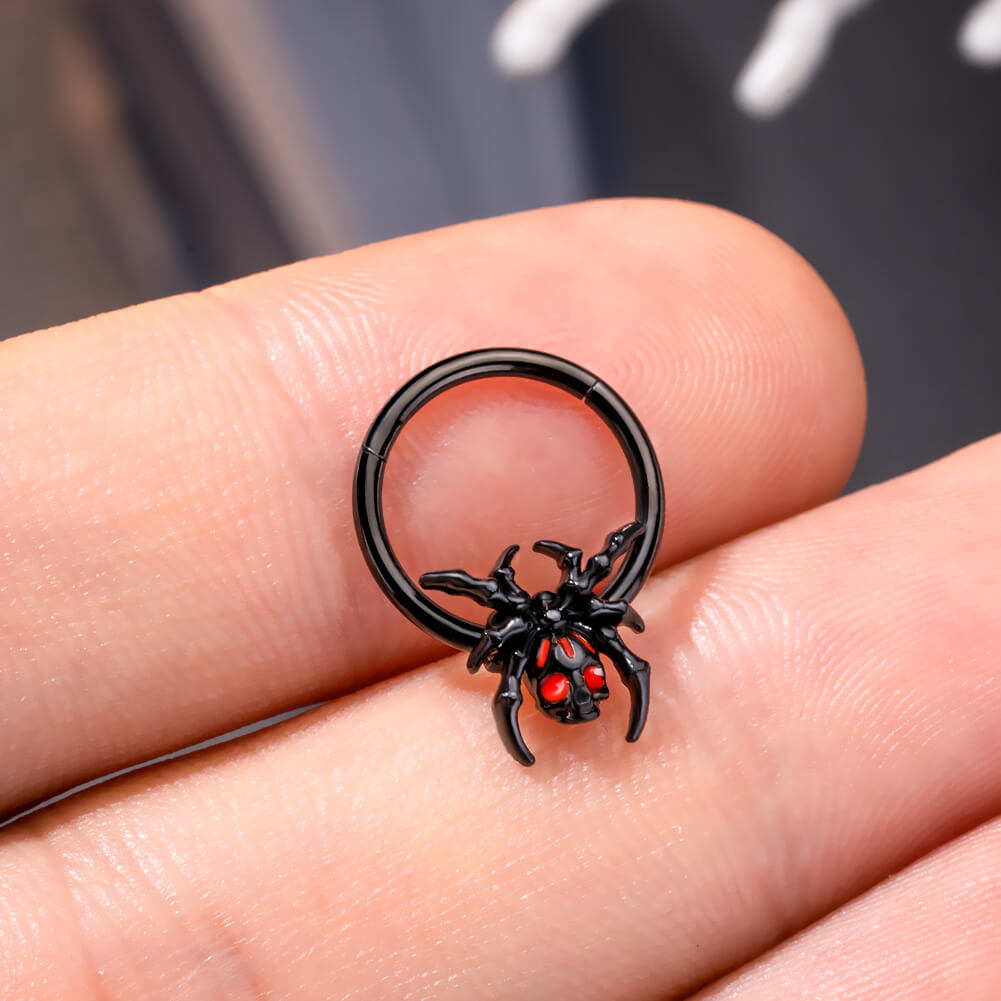 black gothic septum jewelry