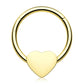 gold heart septum ring