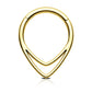 gold triangle septum ring