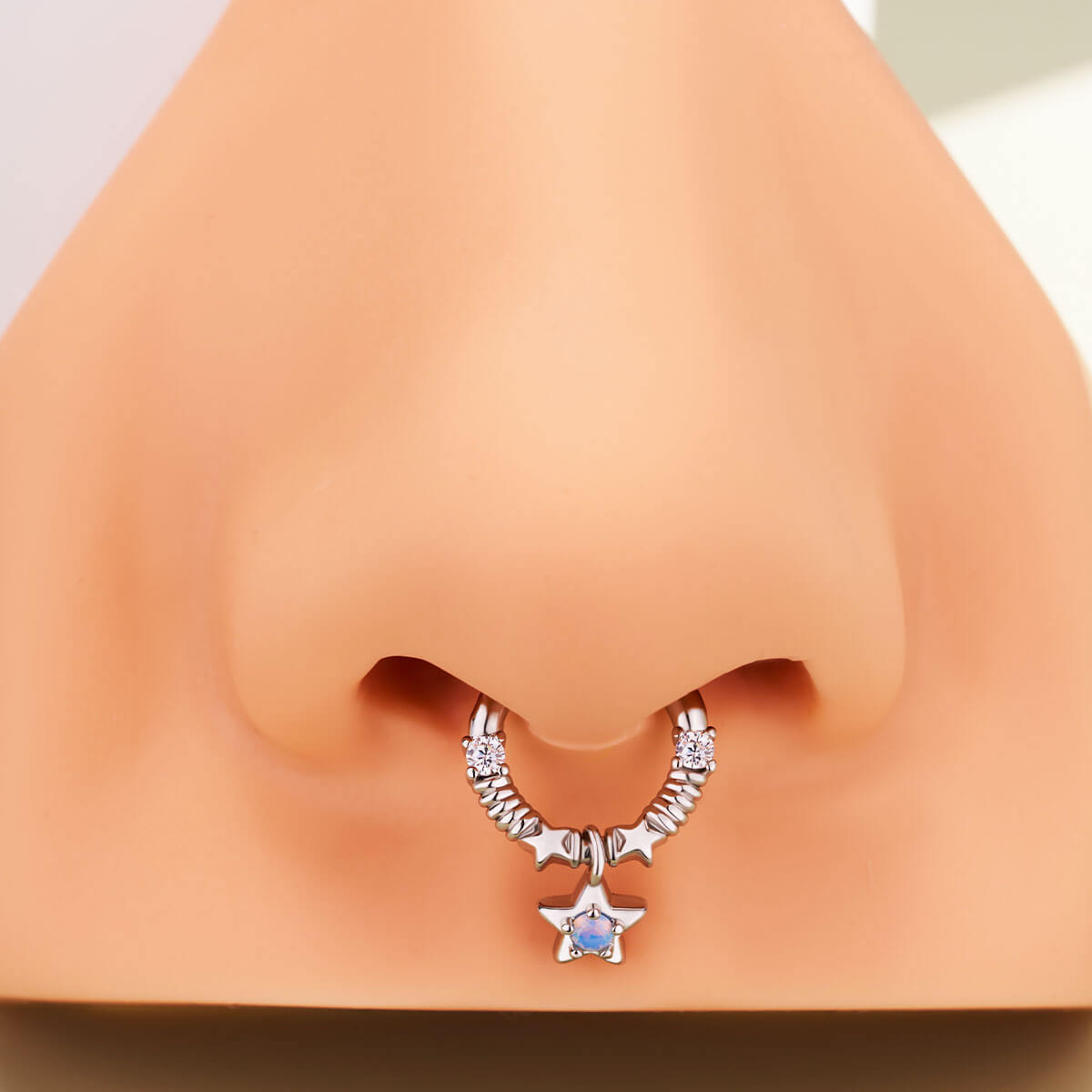 star septum piercing