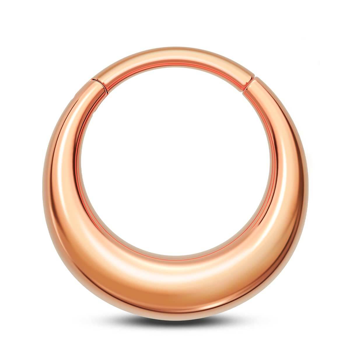 rose gold thick septum ring