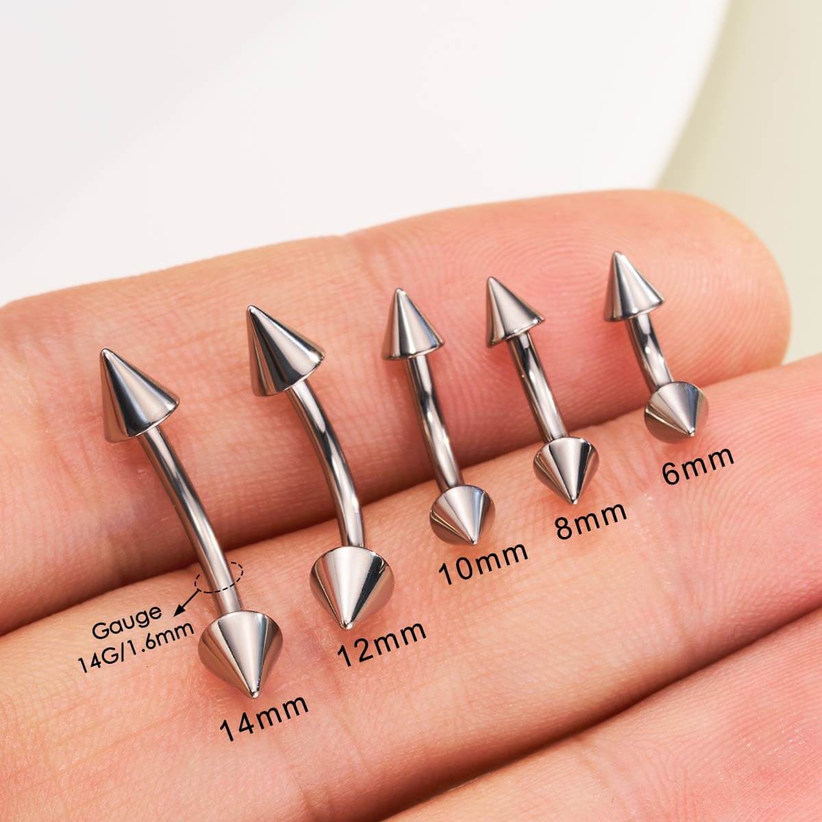 14g eyebrow rings