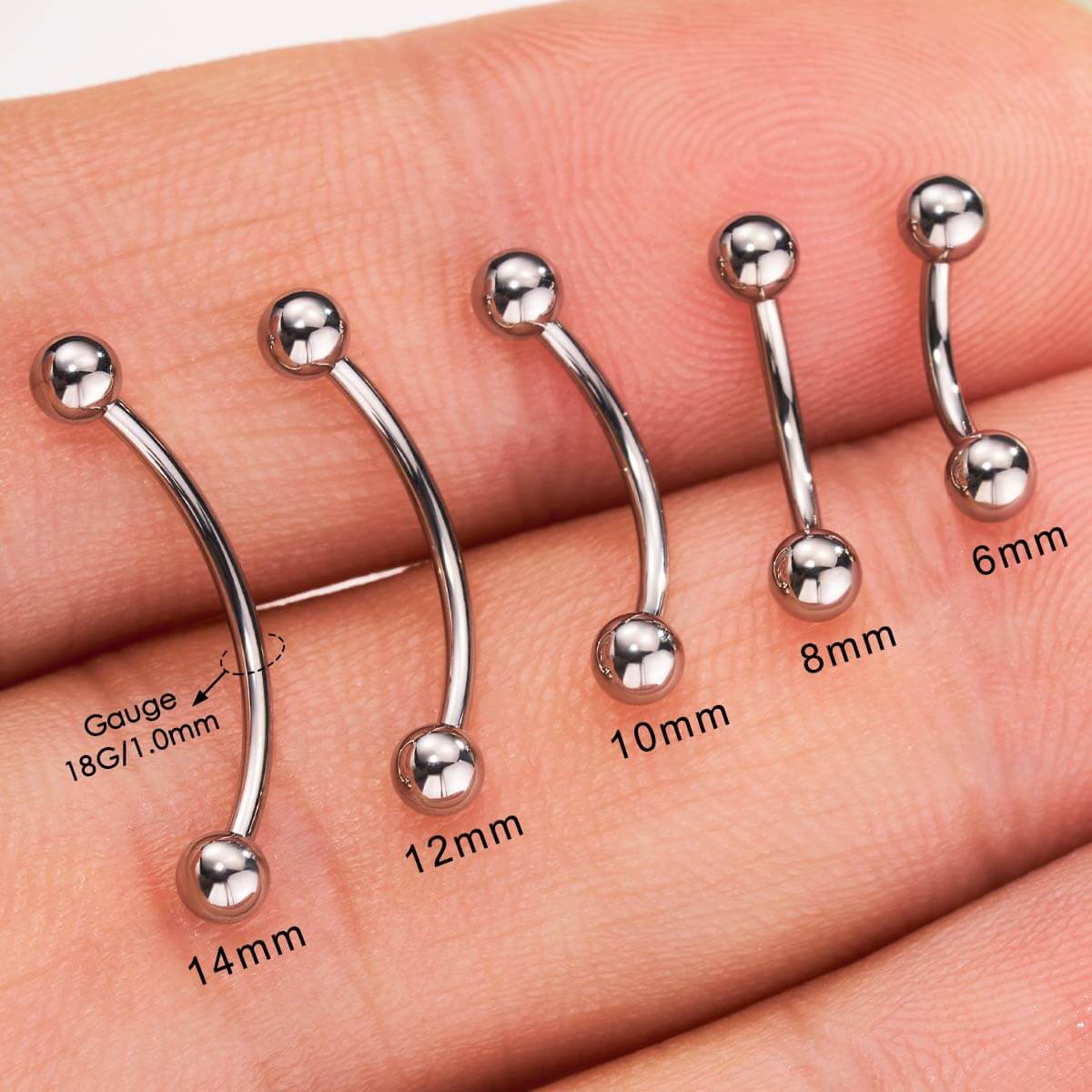 18g eyebrow barbell