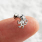 16G Titanium Internally Threaded Octopus Cartilage Stud