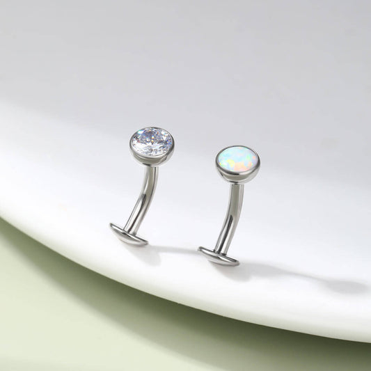 internally threaded floating navel piercing ring