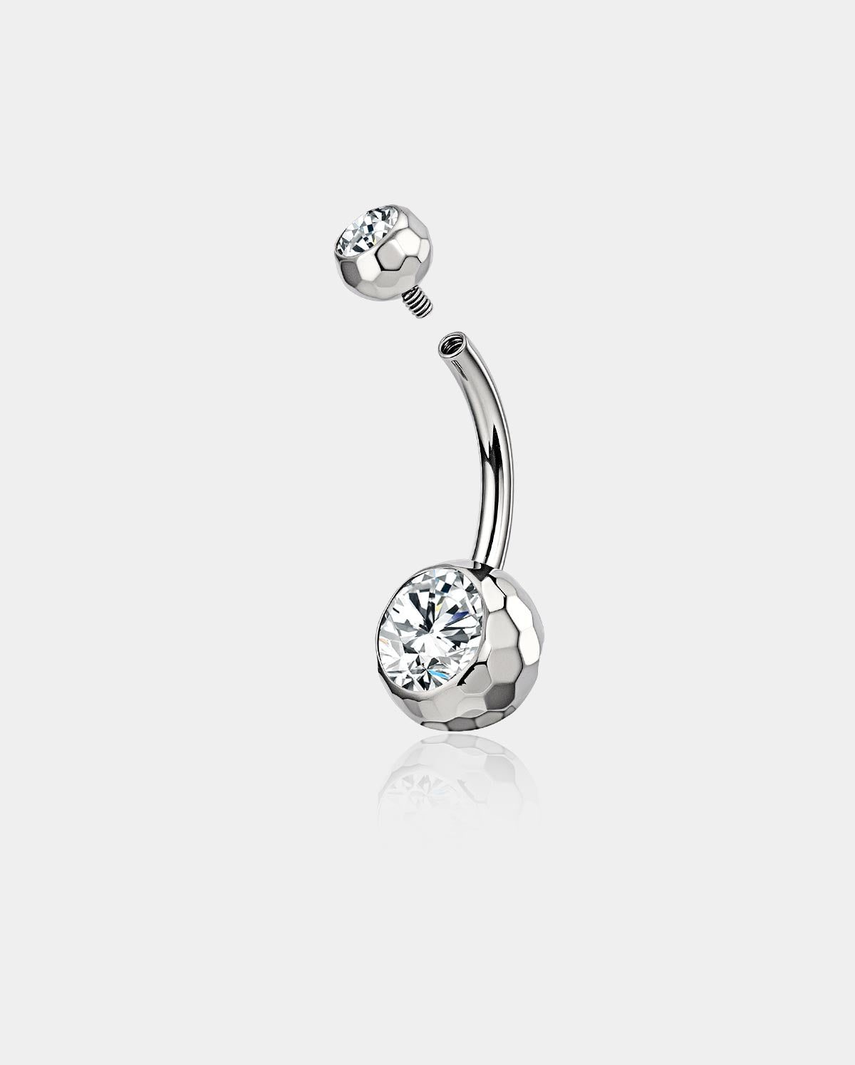 internally threaded belly ring