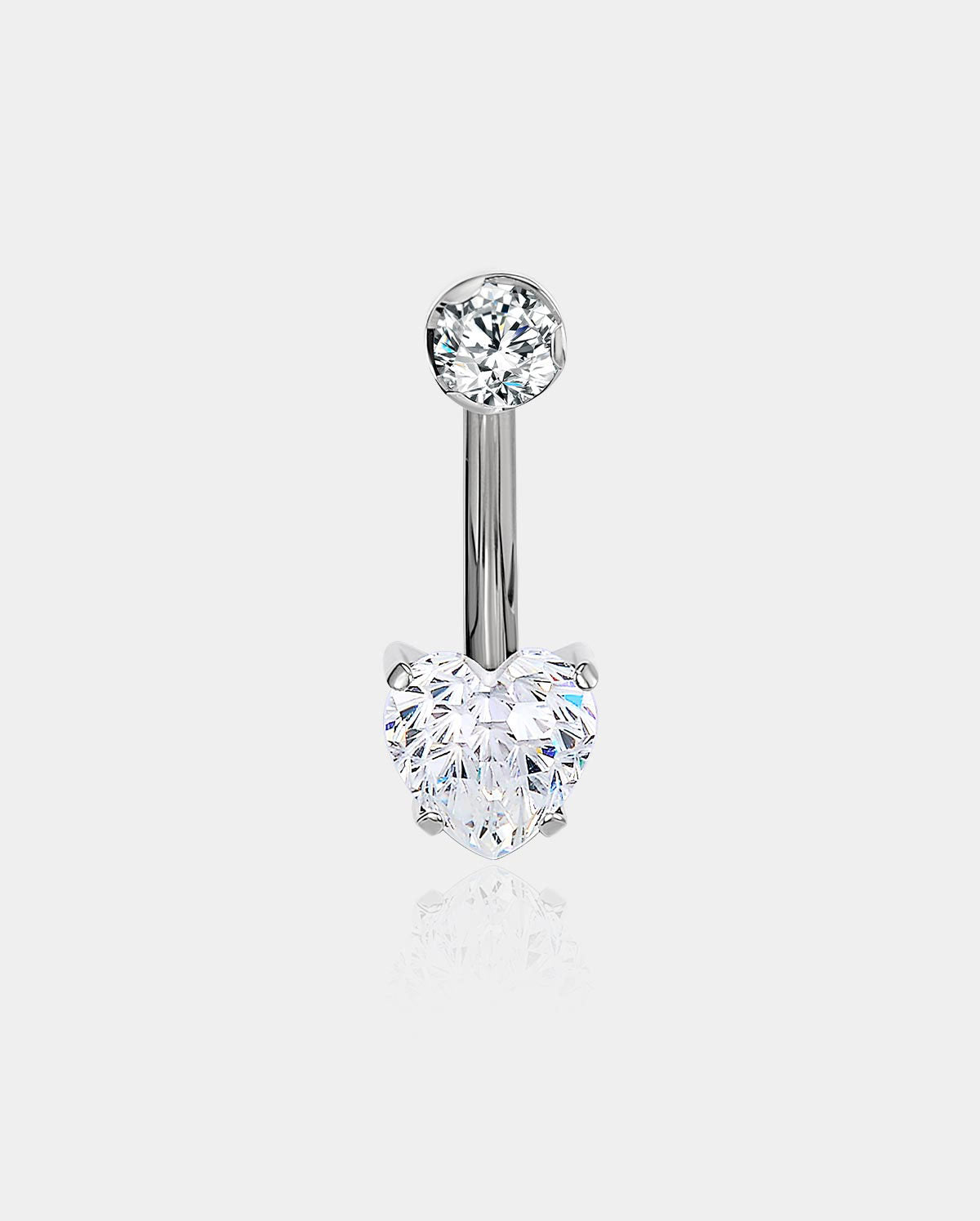 heart firework cute belly ring