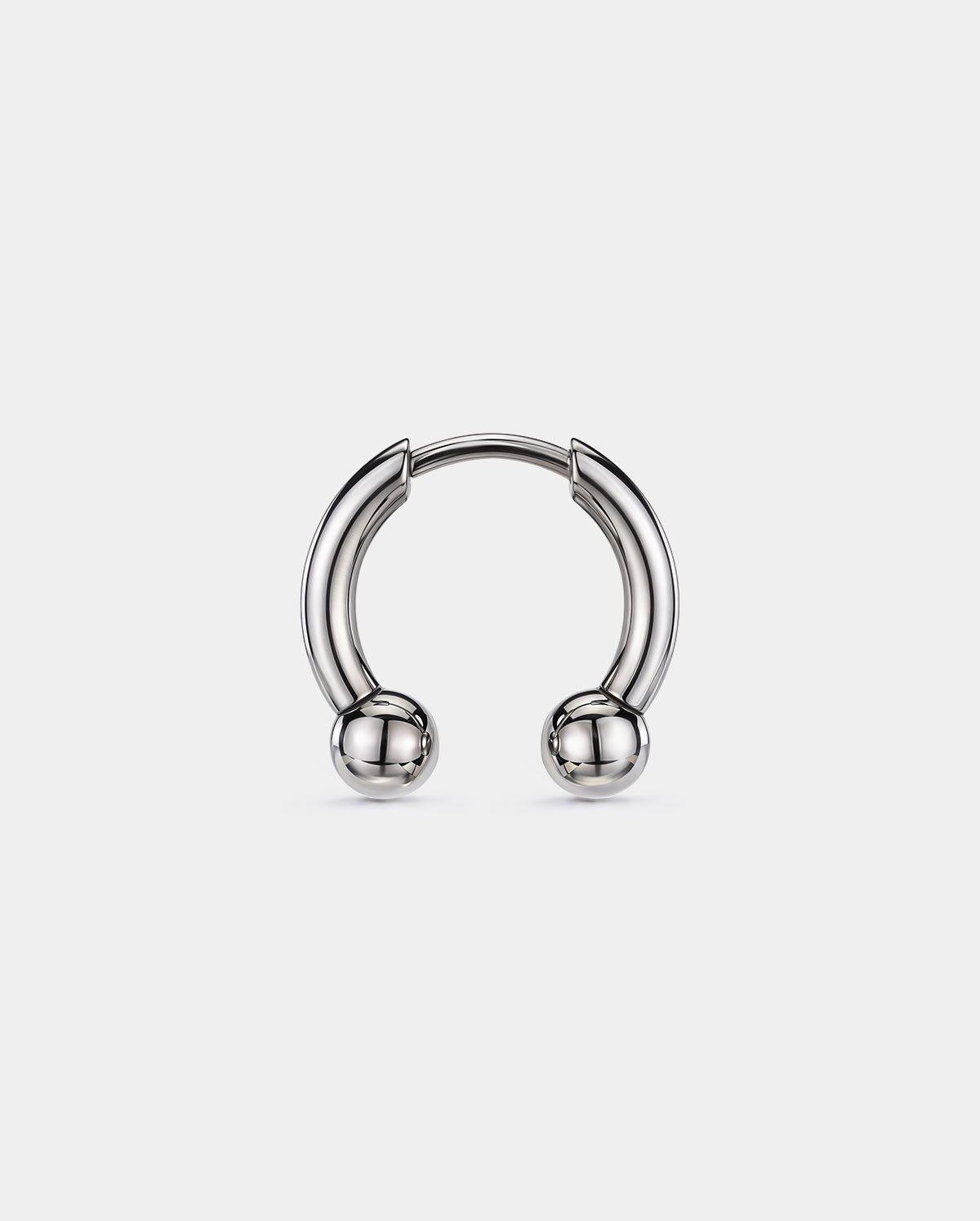 threadless titanium horseshoe septum ring 