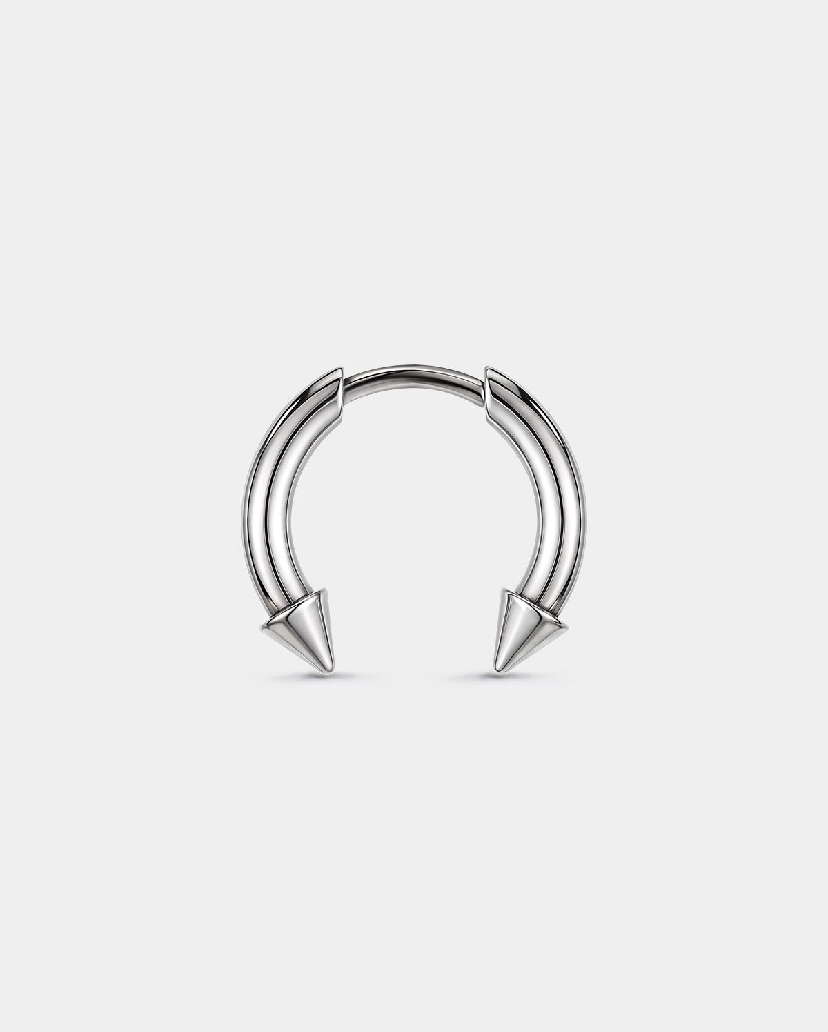 Spike Titanium Threadless Septum Ring