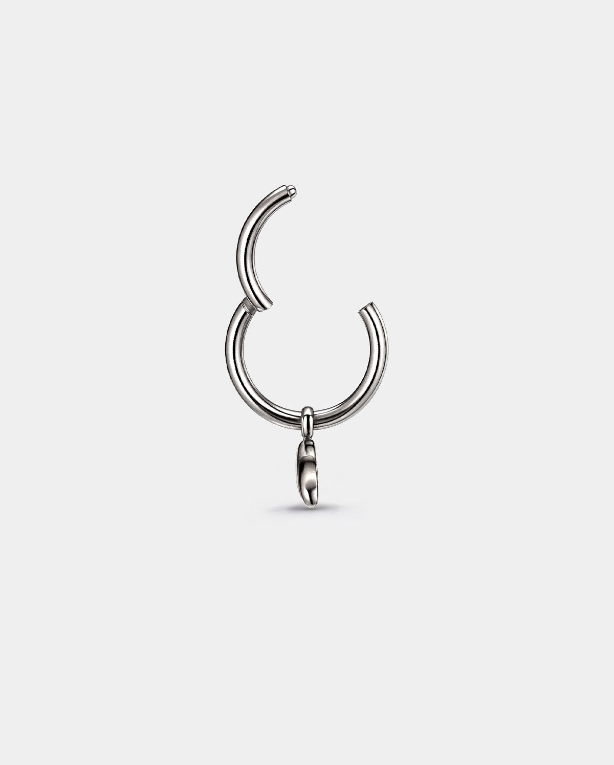 hinged segment Star Charm Helix Hoop 