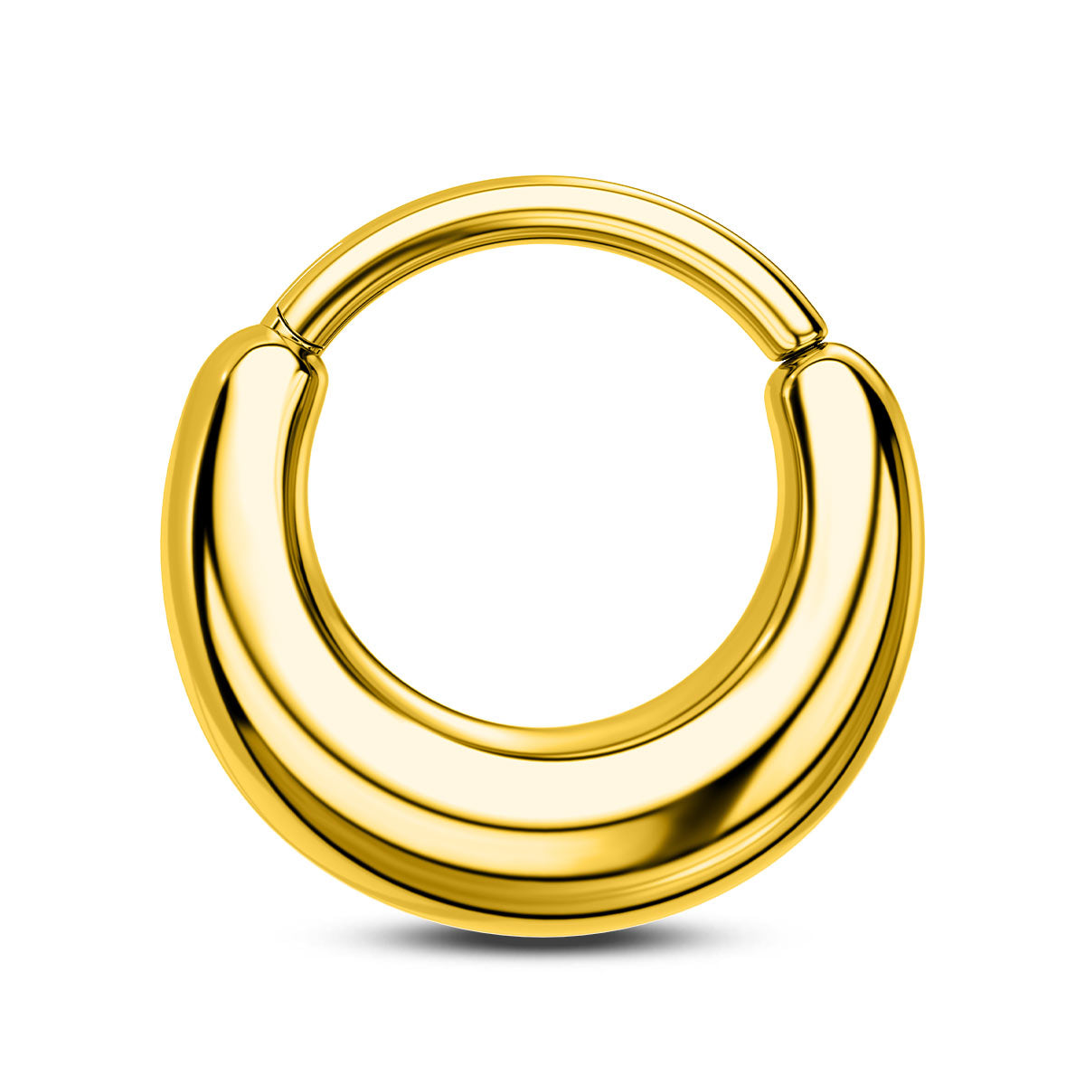 Paula's Design Silver Aura Titanium False Stretched Thick Septum Ring