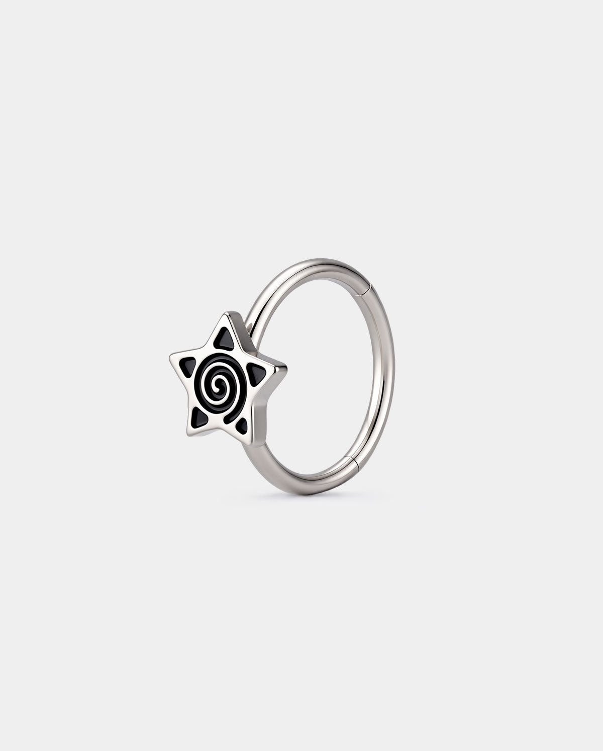 spiral star nose ring