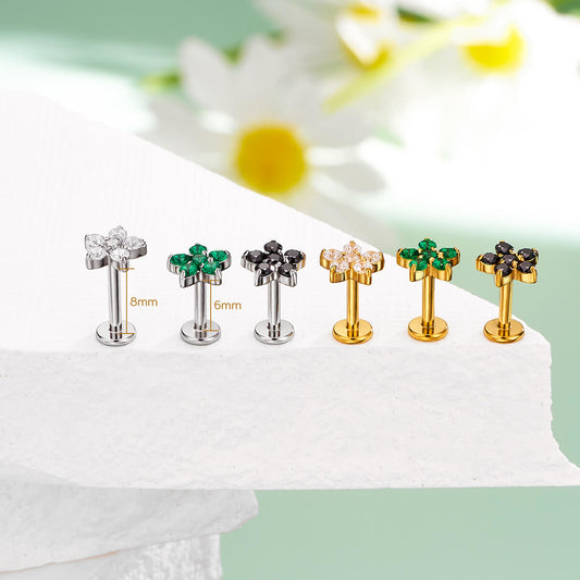 flower cartilage earring