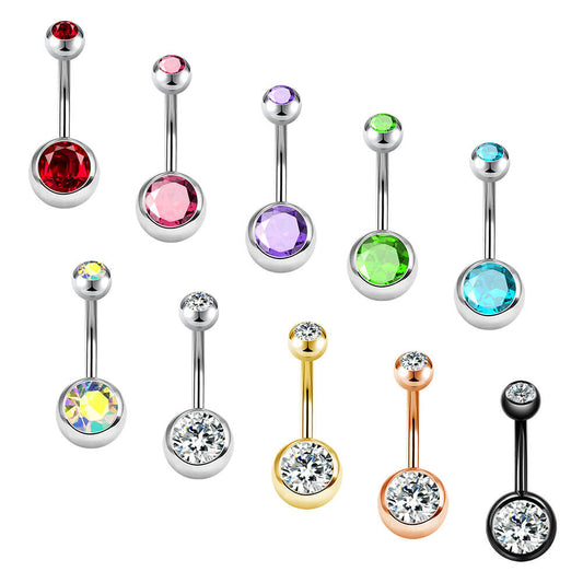 belly button ring set