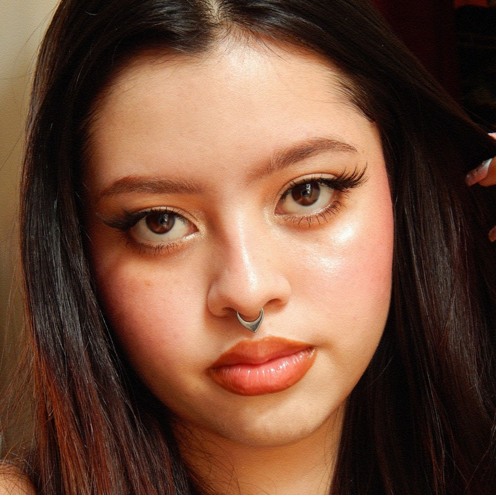 Thick V Shaped Waterdrop Daith Septum Ring