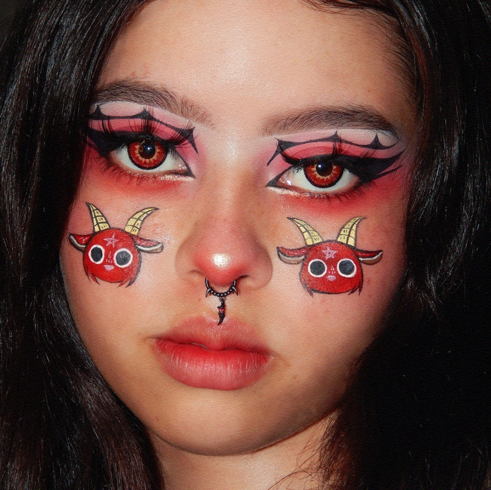 Tusk Red Gem Dangle Segment Septum Ring