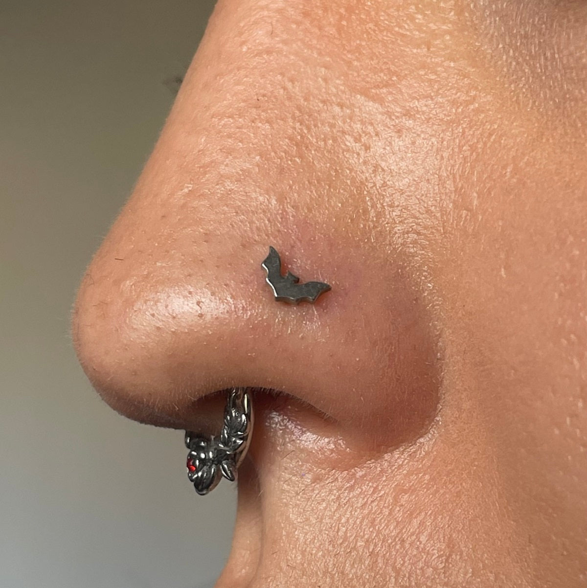 3PCS Bat/Pumpkin/Ghost Halloween Nose Stud Set