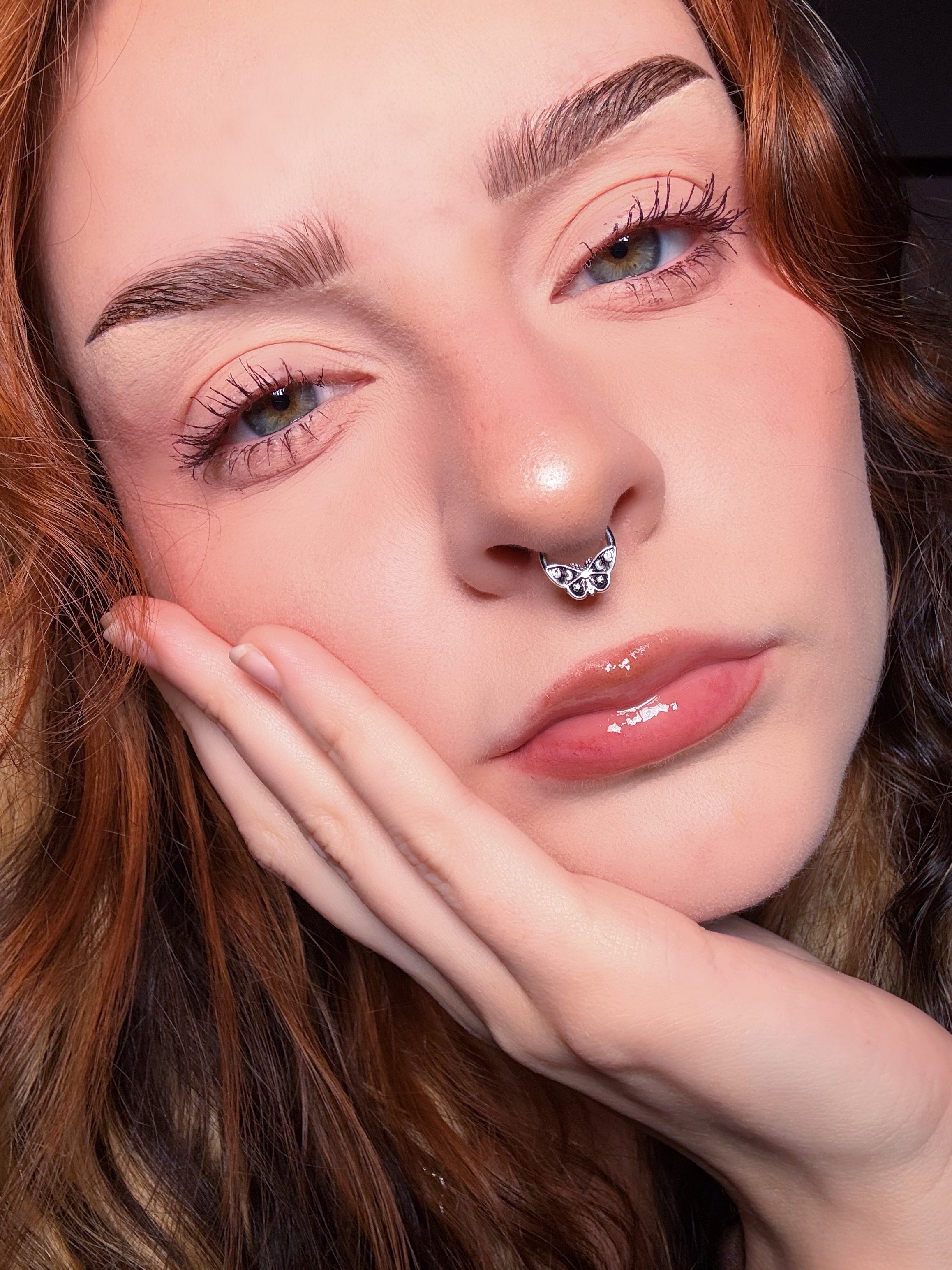 Moon Moth Daith Septum Ring