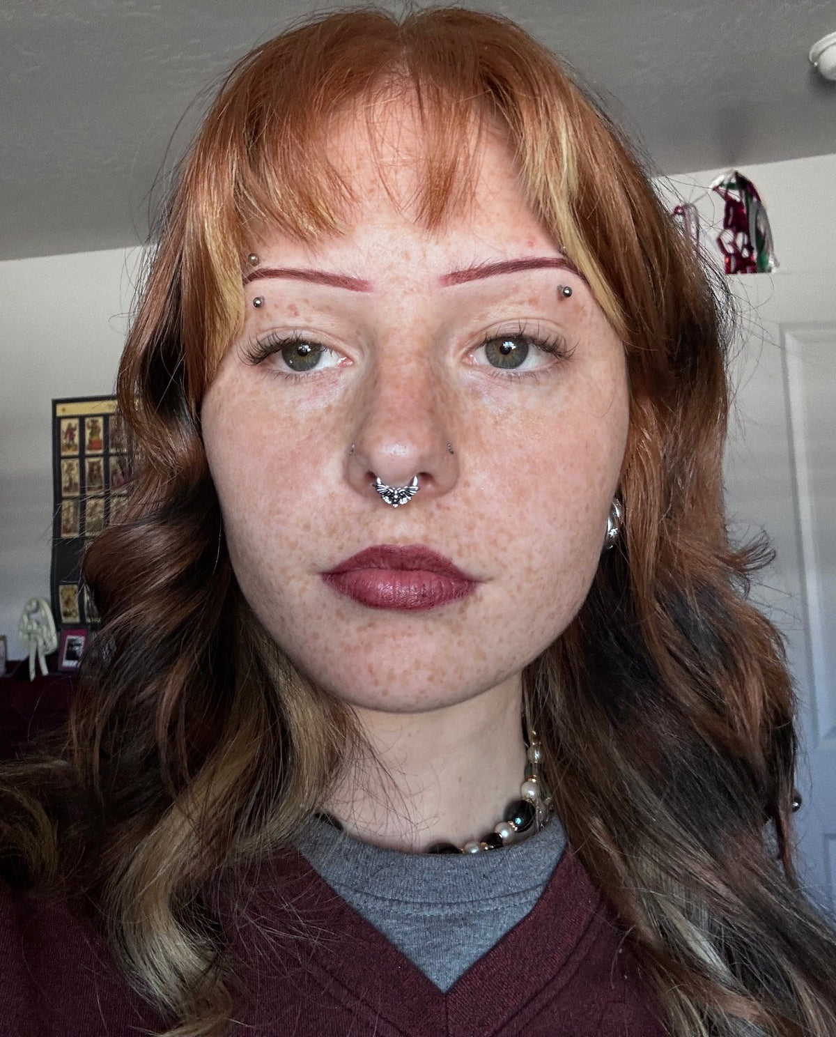 OUFER Skull Moth Segment Septum Ring