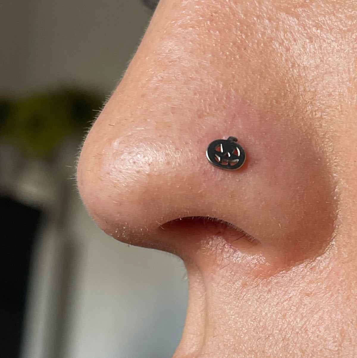 3PCS Bat/Pumpkin/Ghost Halloween Nose Stud Set