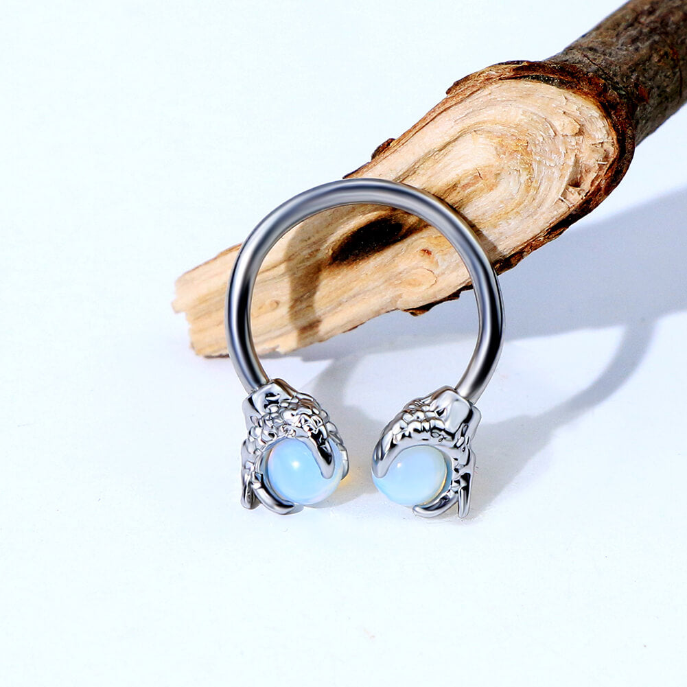 dragon septum ring - oufer body jewelry
